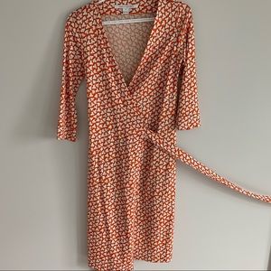 DVF silk wrap dress